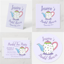 Teapot Teacup Tea Bridal Shower Party Collection