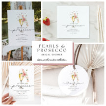 Floral Pearls & Prosecco Bridal Shower Collection