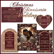 Classic Christmas Chinoiserie Floral Wedding