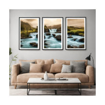 Triptych Wall Art Print Graphic Designs 