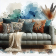 Modern Abstract Decorative Throw Pillows 