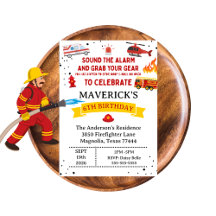 Firefighter Kids Birthday Collection