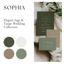 Modern Classic • Olive Green & Pale Taupe
