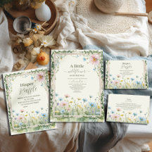 Little Wildflower Girl Baby Shower Collection