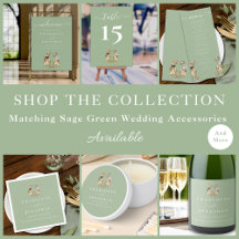Dinosaur Wedding Sage Green Reception Accessories 