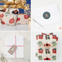 Mid-Century Christmas Wrapping Supplies