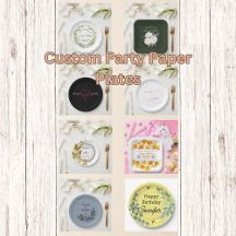 Custom Party Paper Plates