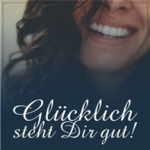 Zazzle Glücklich steht Dir gut - Blau de