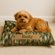 Elegant Pine Tree Pattern   Rustic Forest 