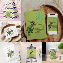 Oh Boy! Cute Dinosaur Baby Shower Collection