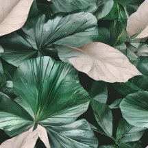 Large Dark Leafy Pattern