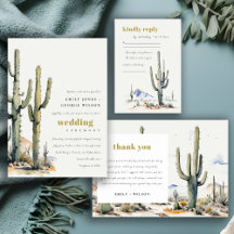 Western Boho Cactus Desert Landscape Collection