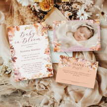 Vintage Floral Fall Baby Shower Collection