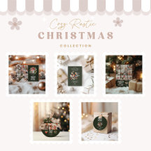 Green Vintage Christmas  Photo Family 