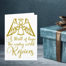 Rejoice Angel Religious Christmas Cards & Gifts