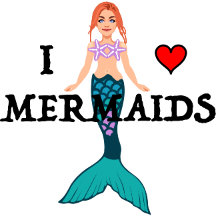 I Love Mermaids Design