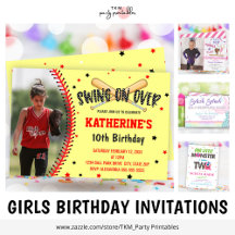 Girl Birthday Invitations