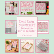 Sweet Spring Strawberries Personalized Kitchen