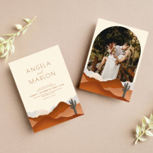 Modern Boho Desert Terracotta Wedding