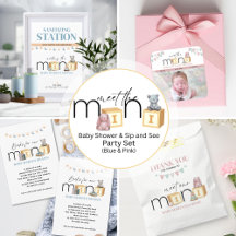 Meet The Mini Baby Shower Set