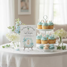 Storybook Rabbit Baby Shower Classic Charm