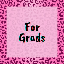Stylish Pink Leopard Print - For Grads