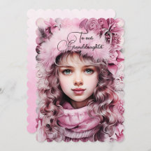 GRANDDAUGHTER CHRISTMAS CARDS