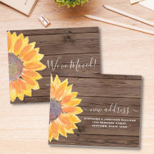 Sunflower and Barn Wood Moving Announcements