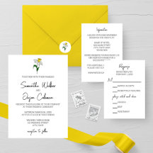 Minimalist Daffodil Wedding Collection