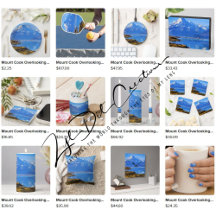 Gifts with Mount Cook and Lake Pukaki design