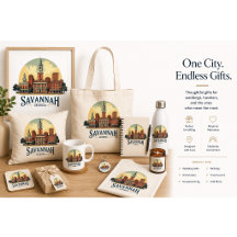 Savannah Georgia skyline gifts 