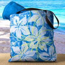 Hawaiian Print Beach Bags
