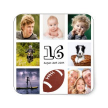 16th birthday party - photo collage 