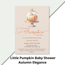 Little Pumpkin Baby Shower   Autumn Elegance