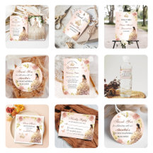 Champagne Princess Dress Quinceañera