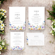 Elegant wildflower wedding collection 