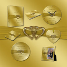 Classic Golden 50th Wedding Anniversary Collection