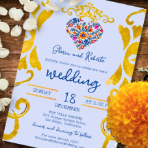 Baroque Floral Heart Mexican Wedding Suite