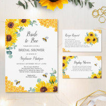 Bride To Bee Honeycomb Sunflower Bridal Shower