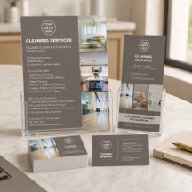 Cleaning Services Taupe Branding Collection