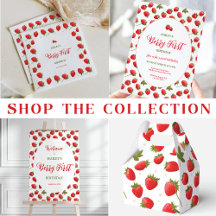 Berry First Birthday - White & Script