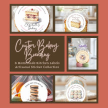 Custom Bakery Branding & Homemade Kitchen Labels