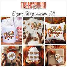 Elegant Thanksgiving foliage autumn fall 