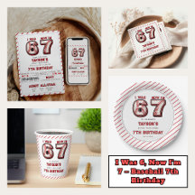 I Was 6, Now I’m 7 – Baseball 7th Birthday Party 