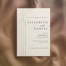 Cream tone minimalist wedding