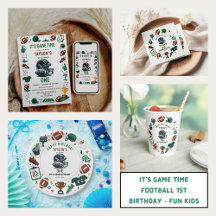 It’s Game Time Football 1st Birthday Collection