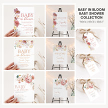 Baby In Bloom Baby Shower Collection