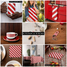 Red Diagonal Stripes
