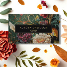 Whimsical Dark Watercolor Floral Bloom Collection 