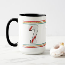 Vintage Baseball Numbers 1–10